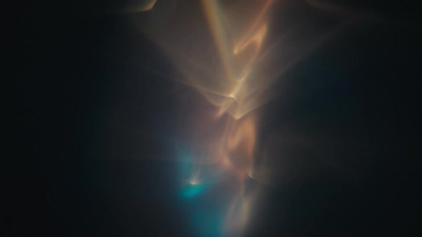 Spiral underwater with abstract light reflections
