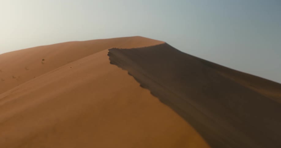 A sand dune in a desert