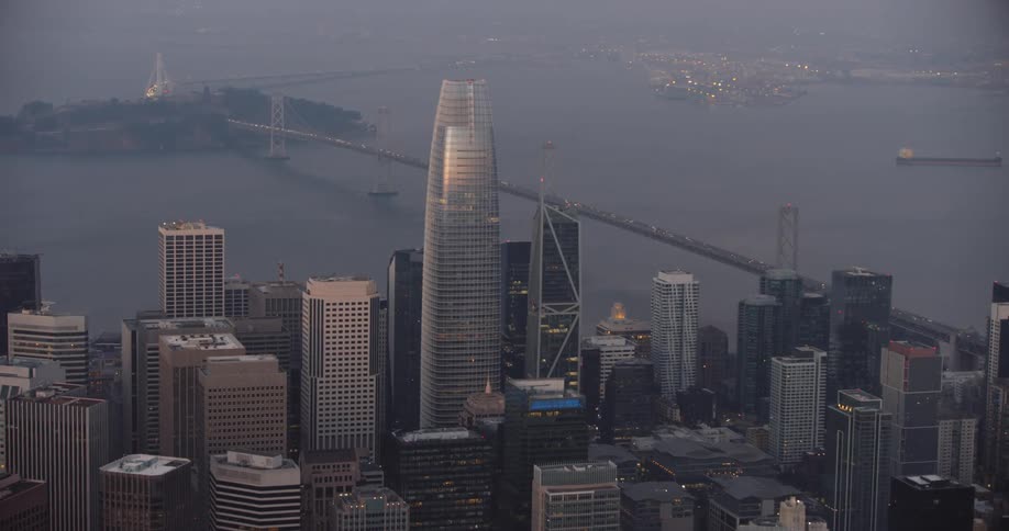 San Francisco and the San Francisco Bay Bridge