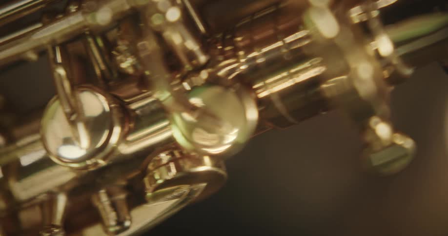 A person is playing the saxophone