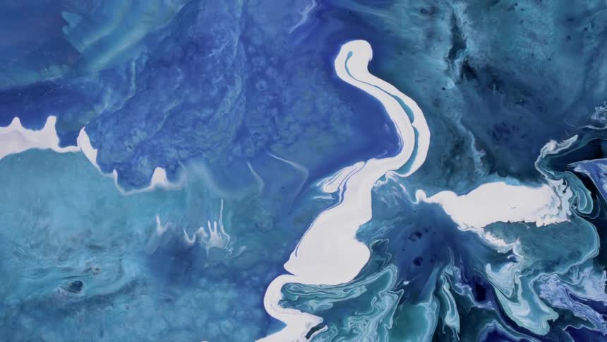Abstract fluid hues boiling in slow motion