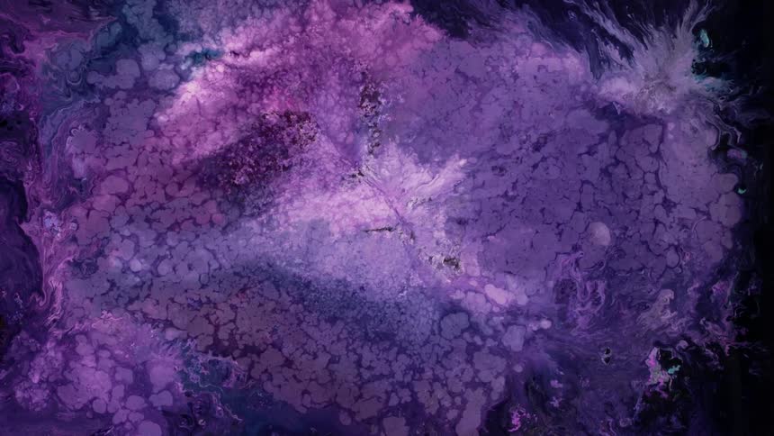 Psychedelic art fluid in purple color in abstract slow motion movement