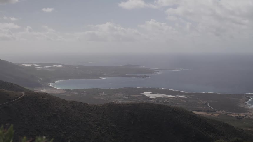 An aerial clip of the horizon