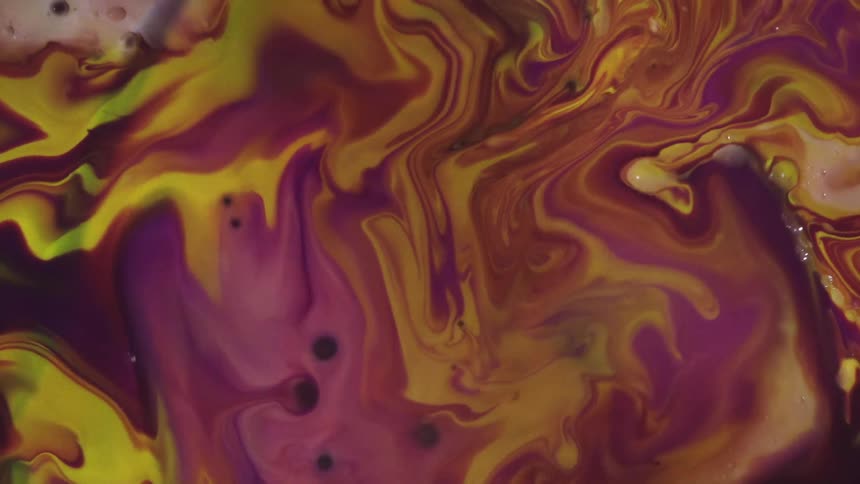 A colored abstract liquid of colors is moving randomly