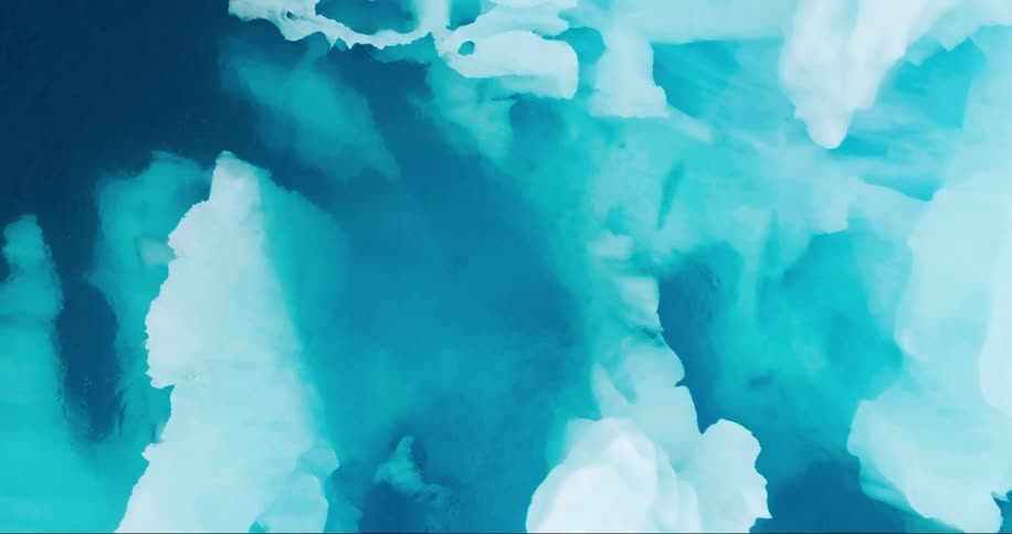 Glacier ice in the sea