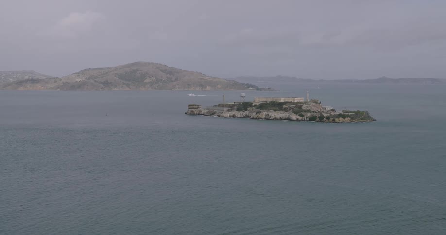 Aerial panorama of islands in the middle of the sea