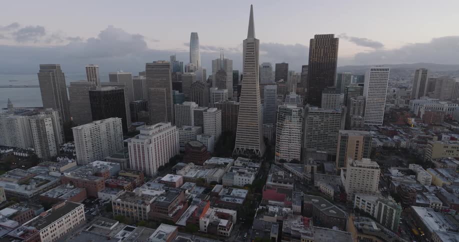 Skyline of a metropolitan city during sunset