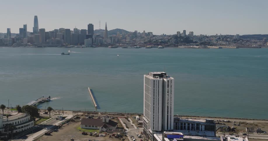 A river is near the large city