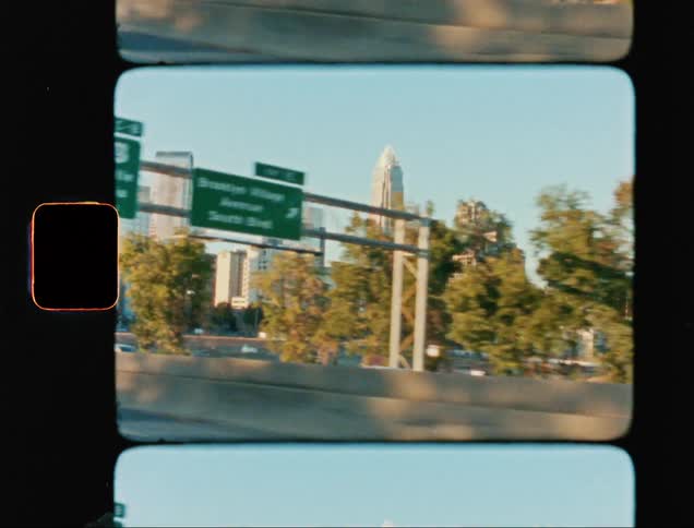 View of a metropolis with skyscrapers