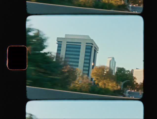 A motion clip of skyscrapers