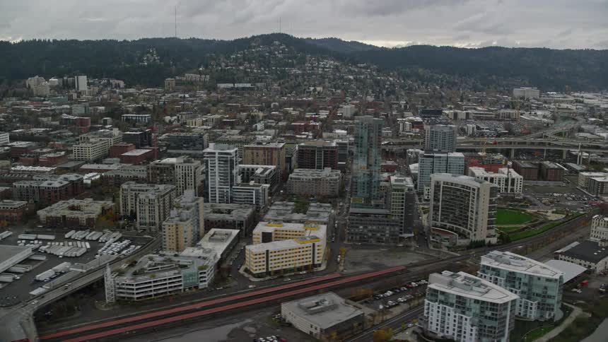 City skyline of a metropolitan area during the day