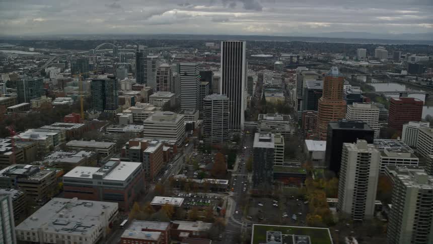 Aerial view of a city at daytime