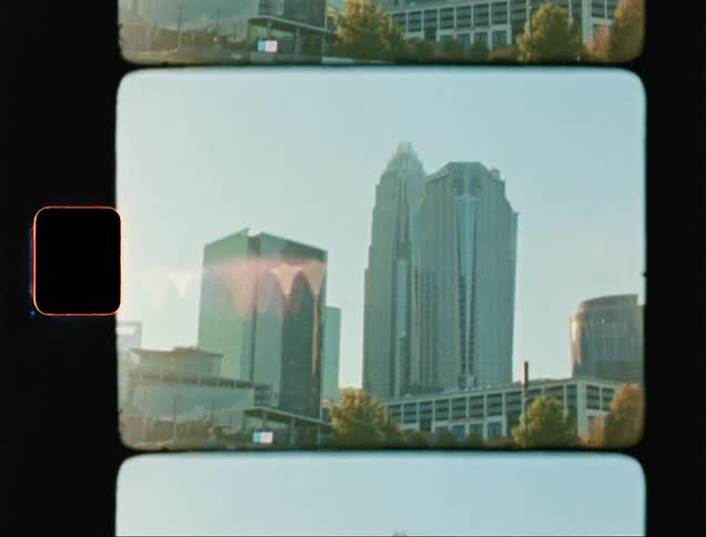 Tall buildings fill the sky