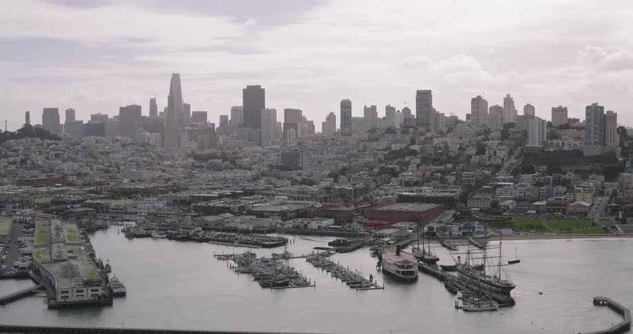 Ports are on the shore of the city