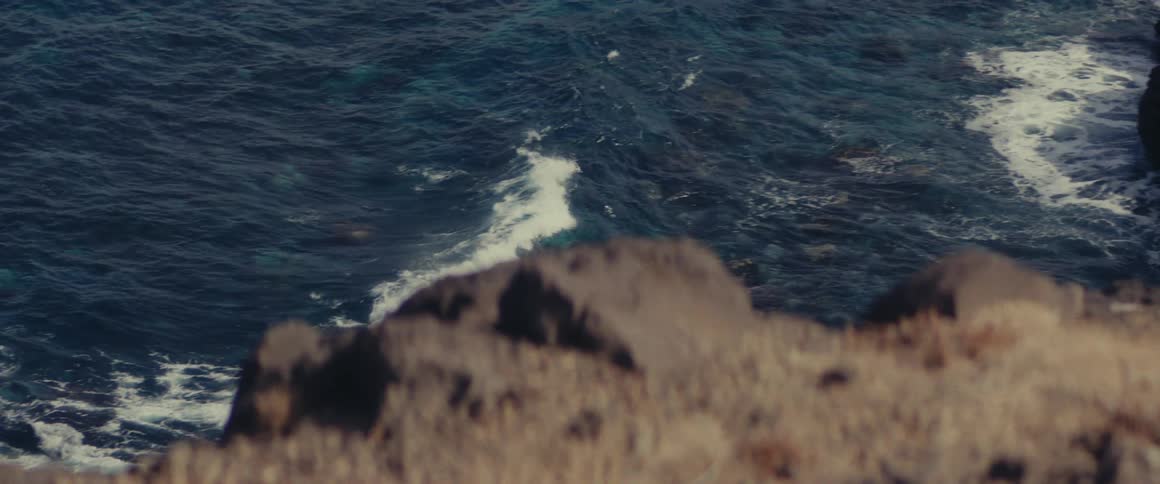 View of ocean waves in motion approaching the shore