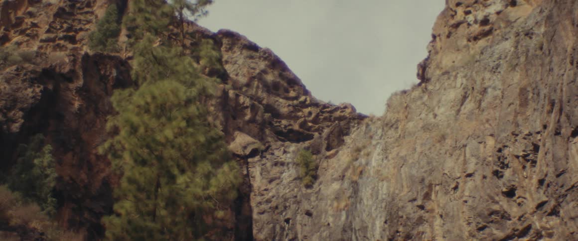 Landscape of a rocky mountain