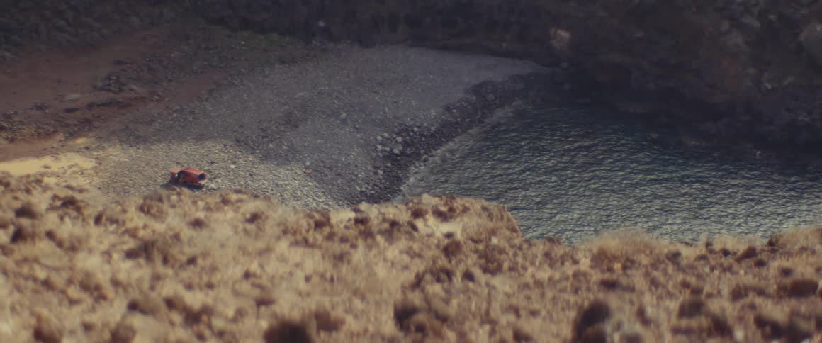 Coast of a hidden beach