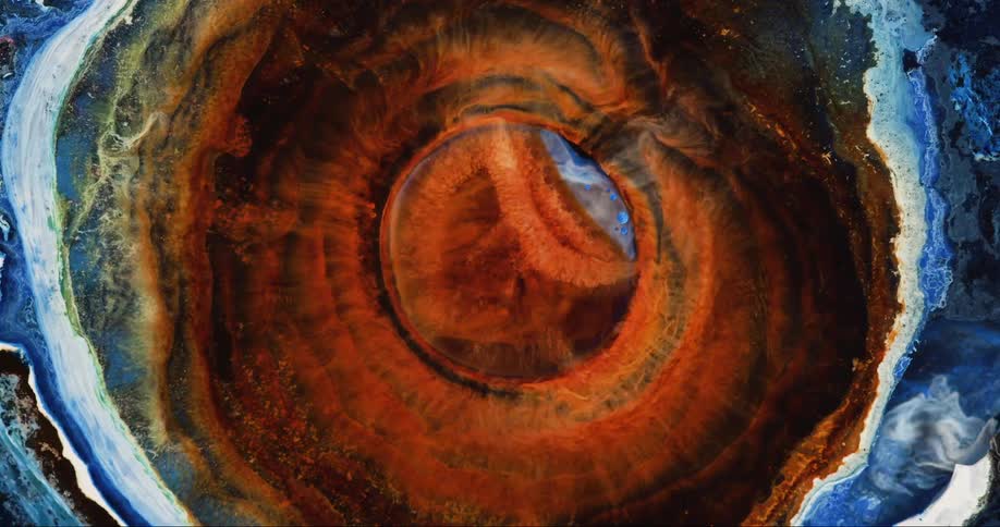 Abstract fluid art of flowing ink