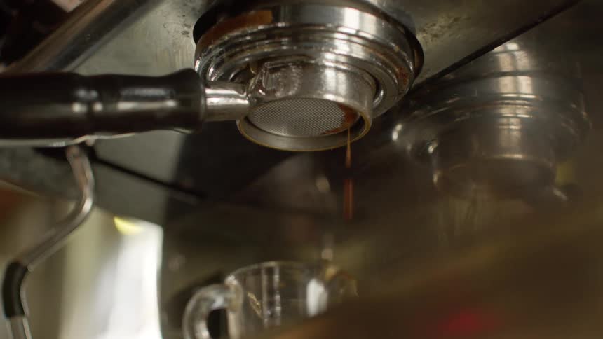 A clip of a coffee machine