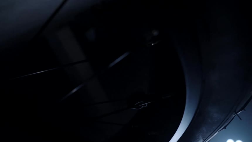 Close up of the tire of a bicycle