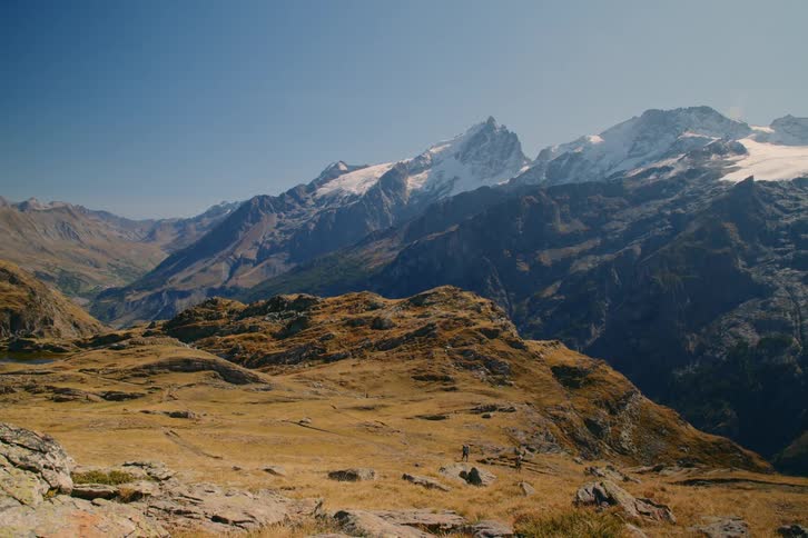 An aerial clip of the mountain