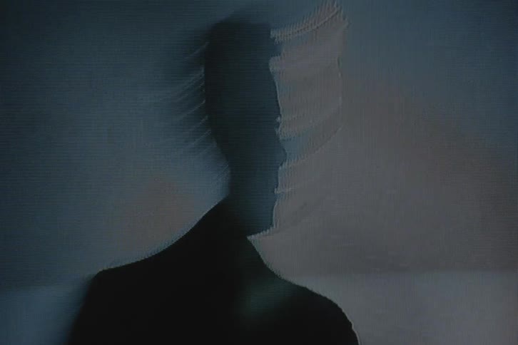An art with light moving back and fort