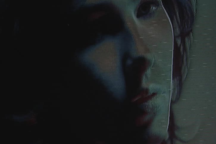 A close up clip of a female face