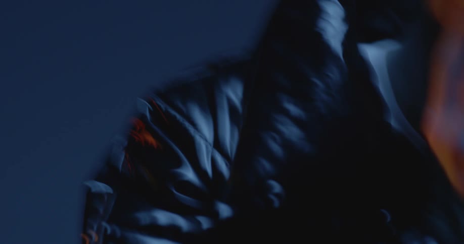 A blurry clip of a male