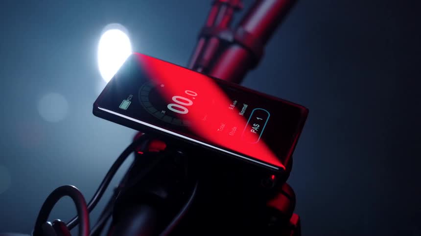 Smartphone with stopwatch paused on the screen