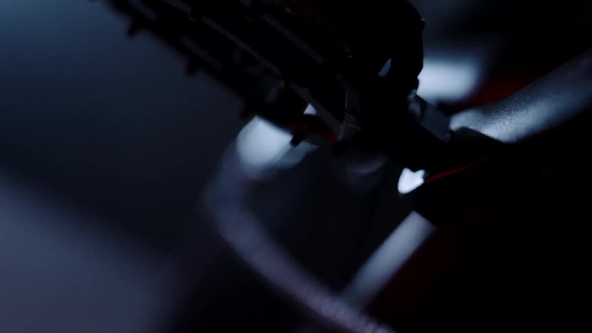 Close up of the pedal of a bicycle