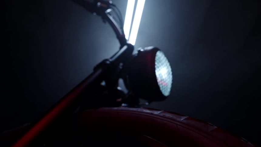 Bicycle headlight and handle under light tube