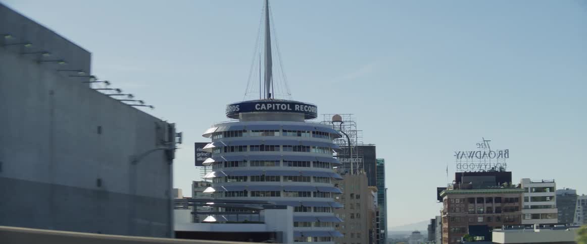 Large signs are on some of the buildings