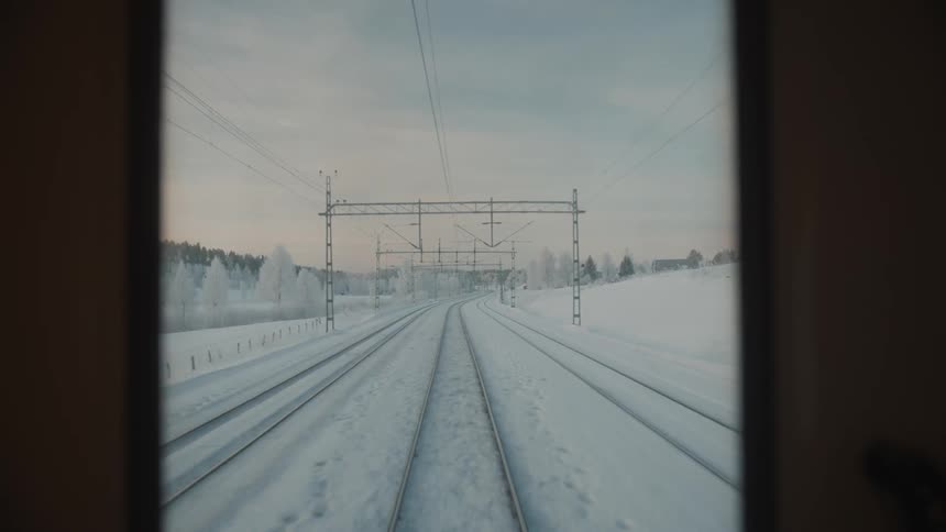 A clip of a rail line