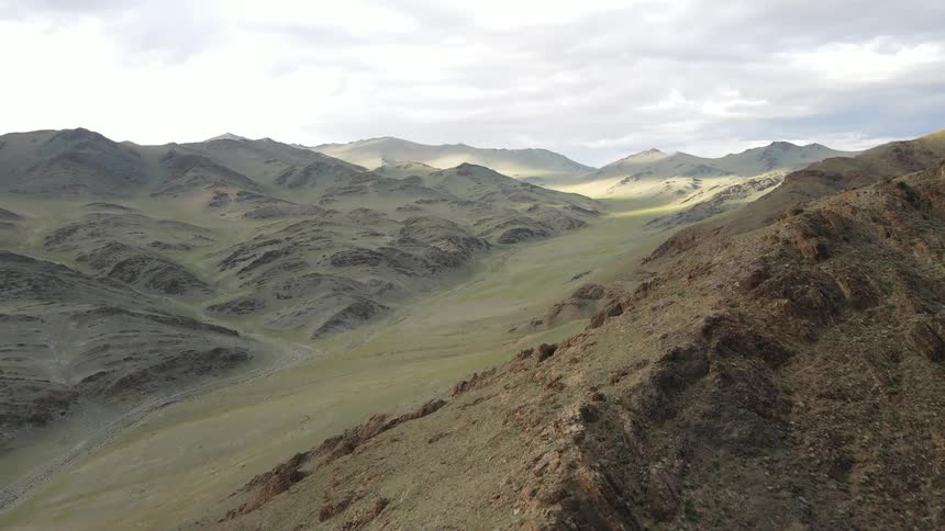 A series of mountain and hills