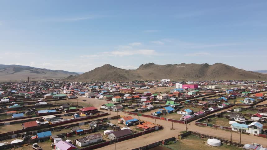 A small town is full of small homes