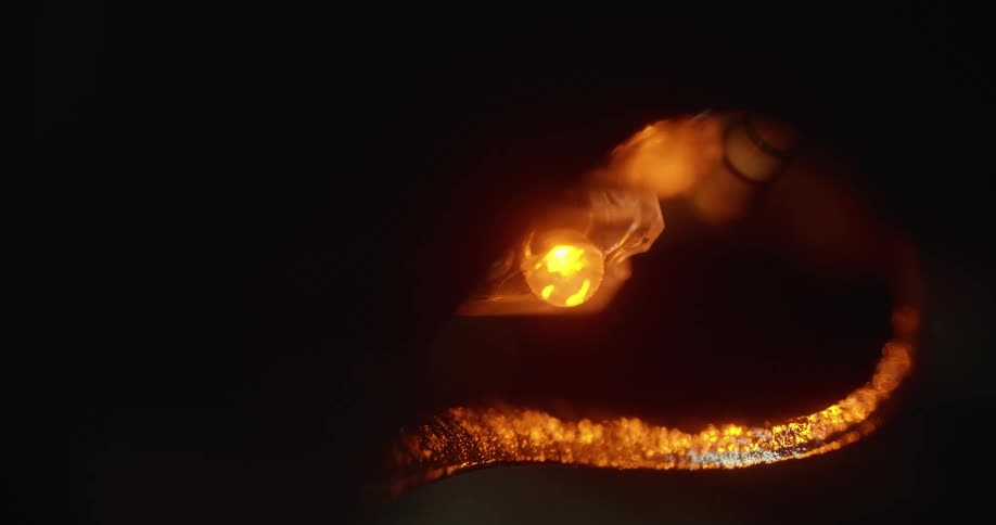Amber lighting on a piece of jewelry