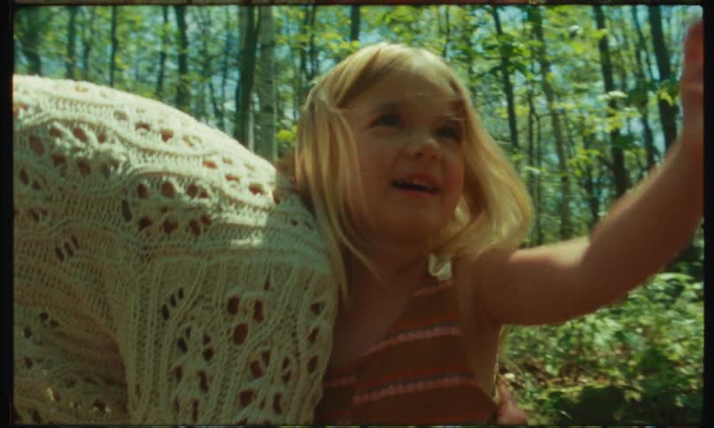 A clip of a mother and daughter playing