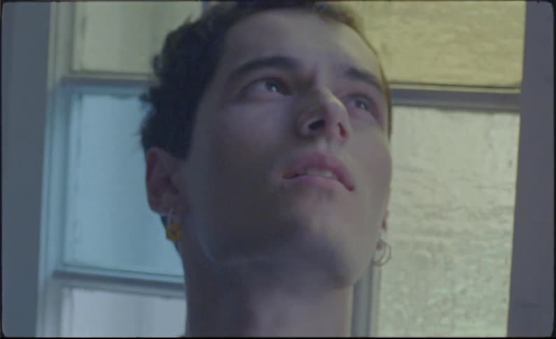 A clip of a male contemplating
