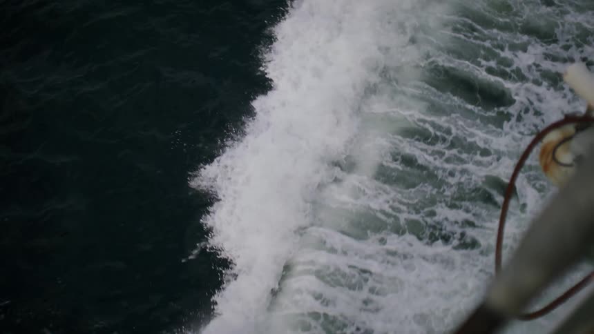 A clip of waves in the sea