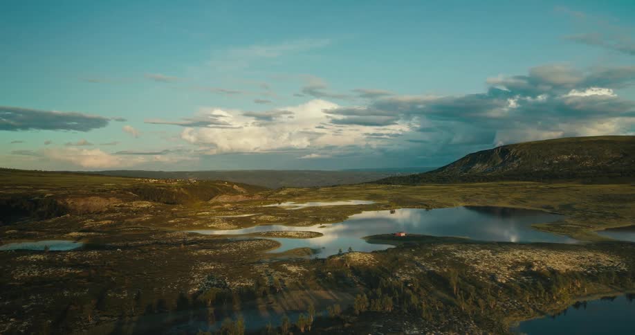 The swamps are near the mountain