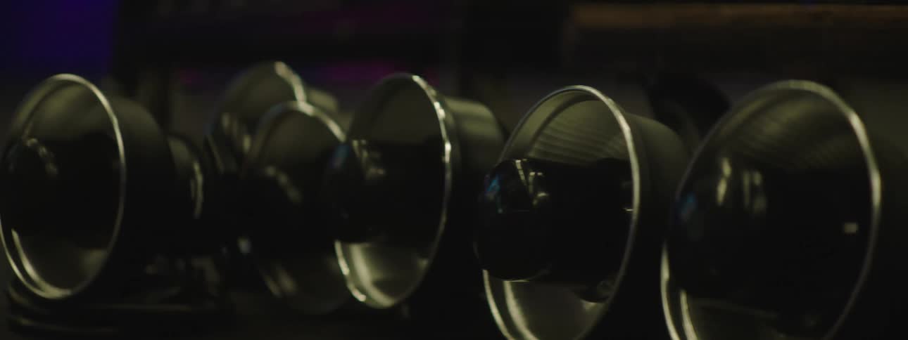 A clip of speakers in a studio