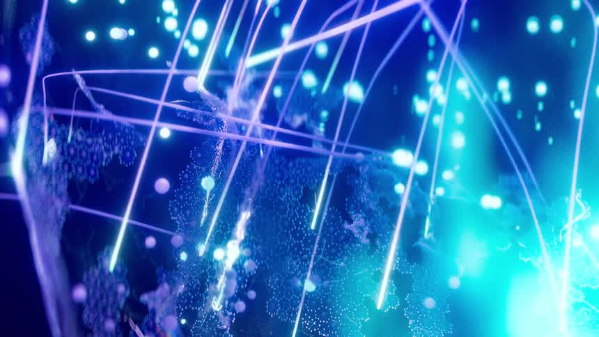The lasers are creating a design