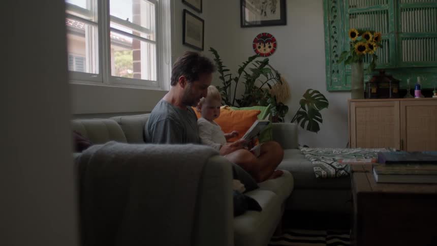 A father baby sitting his toddler kid