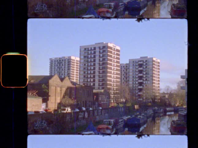 High-rise buildings next to a canal