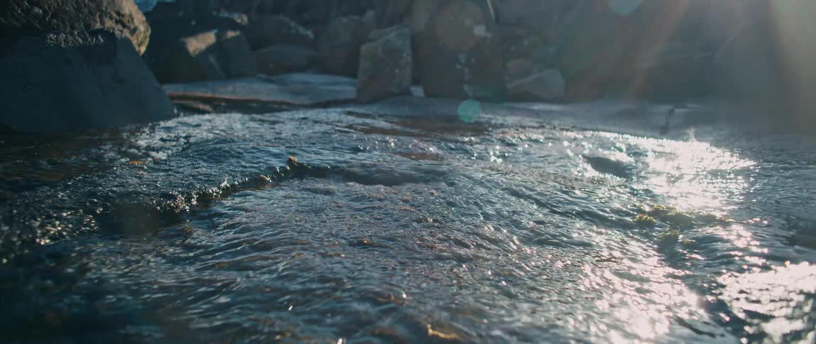 A clip of a flowing stream