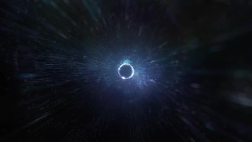 Abstract dark lights on a sphere