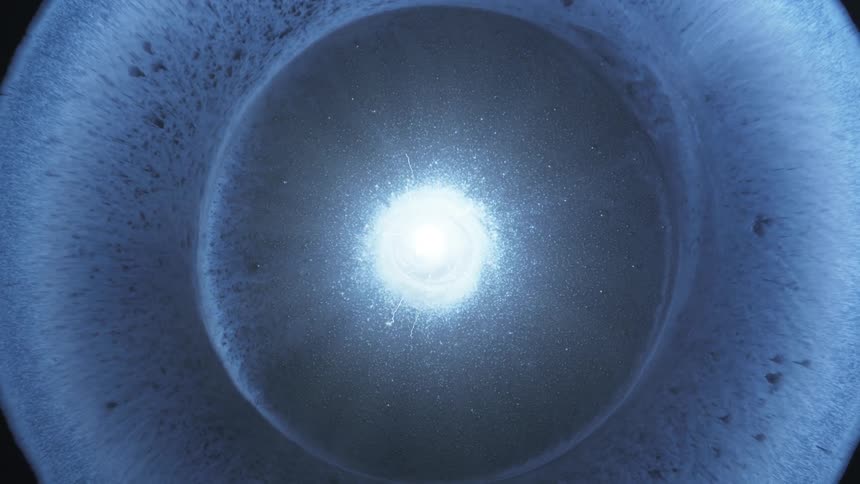 The glowing orb is in the center