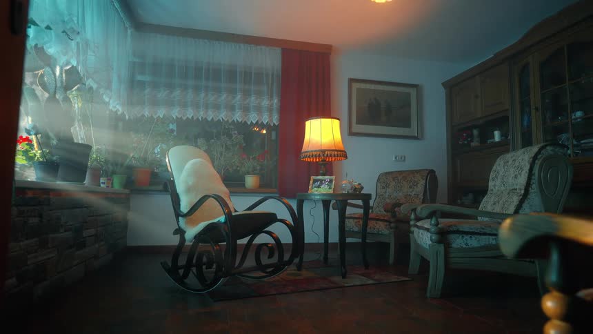 Interior of a room with armchairs