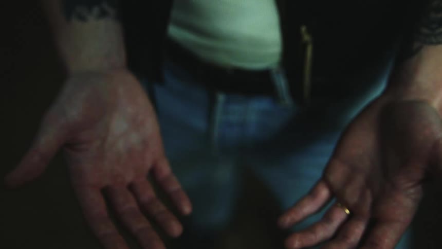 Close up of a mans hands