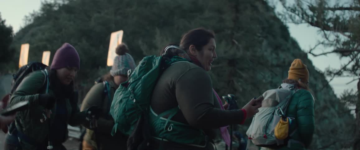 Women gathered in hiking attire